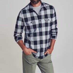 Faherty Legend™ Sweater Shirt Arctic Buffalo Plaid Size Men’s X-Large